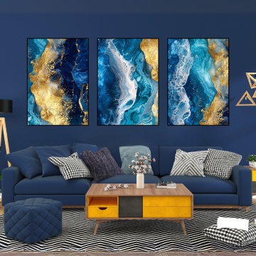 Set Multicanvas Abstract Ocean ABSN38