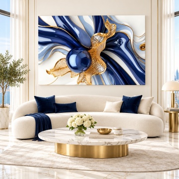 Tablou Canvas Abstract Bijuterie de Safir ANAR1