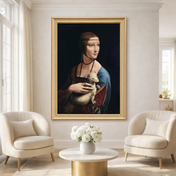 Tablou Canvas Leonardo da Vinci – Lady with an Ermine PCR16 Salon