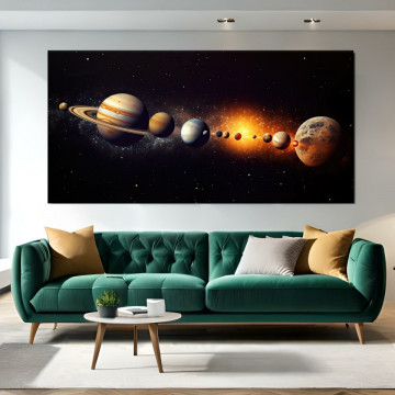 Tablou Canvas Sistem Solar Univers Galaxie Planete Spațiale OUS86 - Img 3