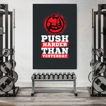 Tablou Motivational Push Harder Than Yesterday MTS7 - Img 5