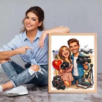 Poster Personalizat în Ramă – Cuplu Creativ Foto & Video CHP3 - Img 3