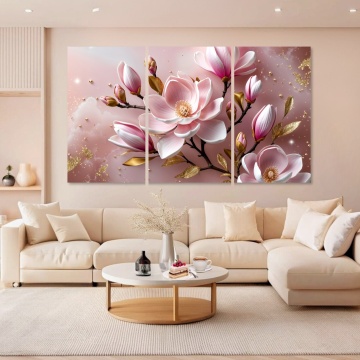 Set Multicanvas Magnolia Blush Aura FLAR86