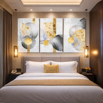 Set Multicanvas Marmură Imperial Gold ABSN62