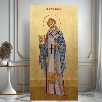 Tablou Canvas – Sfântul Ierarh Spiridon, Făcătorul de Minuni TRO12