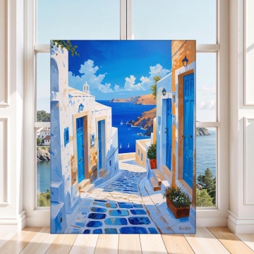 Tablou Canvas Aleea spre Mare, Grecia GRP30