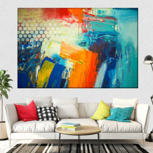 Tablou Canvas Culori Abstracte CTB6