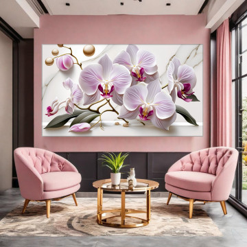 Tablou Canvas Flori Elegante de Orhidee ILM44 - Img 3