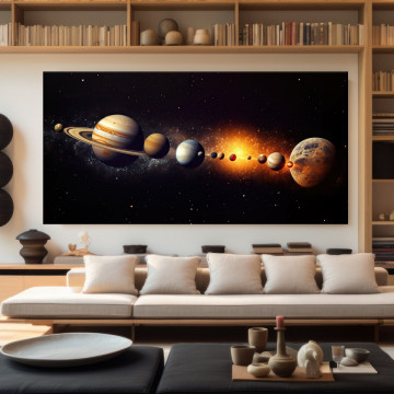 Tablou Canvas Sistem Solar Univers Galaxie Planete Spațiale OUS86