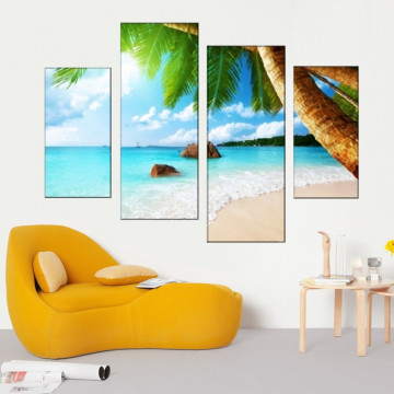 Multicanvas Cer Senin cu Plaja Tropicala MCSTD5 - Img 3