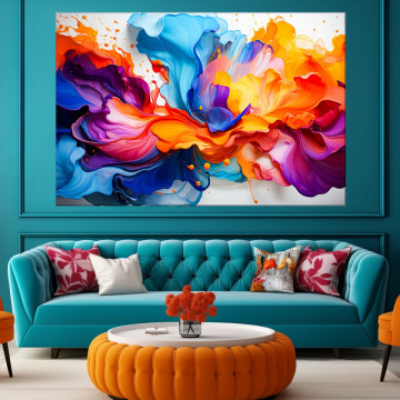 Tablou Canvas Arta Abstracta Energie Intensa ADF28