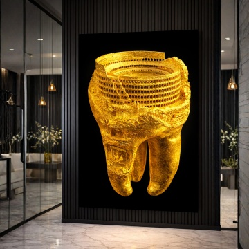 Tablou Canvas Măsea Colosseum – Gold Edition DNT49 - Img 4