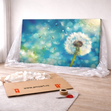Tablou Canvas Păpădie Turcoaz FLAR94 - Img 4