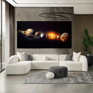 Tablou Canvas Sistem Solar Univers Galaxie Planete Spațiale OUS86 - Img 4