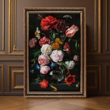 Tablou Natură statică cu flori | Jan Davidsz de Heem & Rachel Ruysch CFN6 - Img 4
