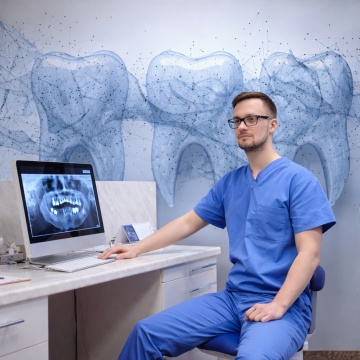 Fototapet cu dinți digitali și vibe modern DNT39 - Img 4