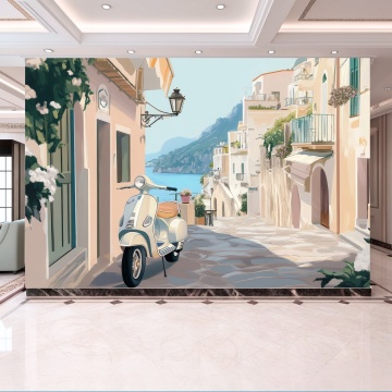 Fototapet Italian Dream – Străduță spre mare PIN64
