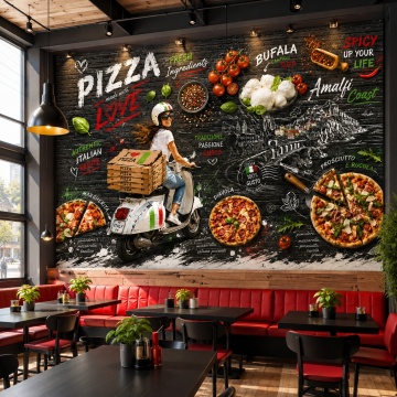 Fototapet Pizza Amalfi Vibes GMF23