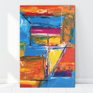 Tablou Canvas Abstract Bucurie de Culori CTB53 - Img 3