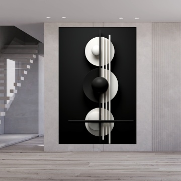Tablou Canvas Compozitie Geometrica Creativa MYW47 - Img 3