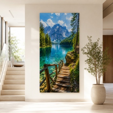 Tablou Canvas Drumul către Paradisul Alpin PIN86