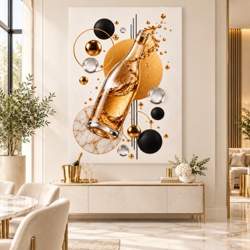 Tablou Canvas Efervescență de Aur ANAR2