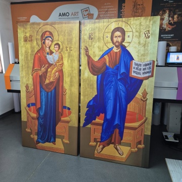Tablou Canvas Icoana Iisus Hristos Mântuitorul ICR29 - Img 3