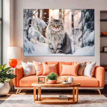 Tablou Canvas Pisica Siberiana in Zapada CAT84