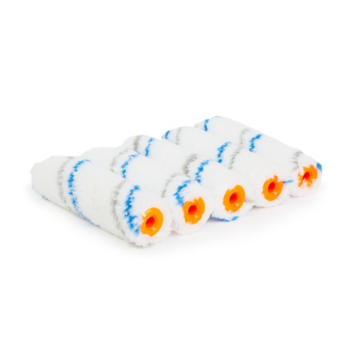 Rolă Vopsit Premium, Microfibră 100mm, Set 5 Bucăți – Absorbție Înaltă, Aplicare Uniformă Fără Scame, Ideală pentru Interioare și Diverse Vopsele