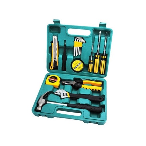 Set de Scule Multifuncționale PM157943 - 16 Piese, Inclusiv Șurubelnițe, Ciocan și Clește, Ideal pentru Bricolaj și Atelier, Dimensiuni Compacte