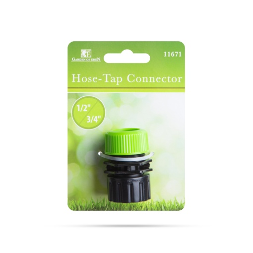 Conector Robinet Furtun Universale 3/4" - 1/2", Etanșare Perfectă, Instalare Ușoară, Plastic Durabil - Verde/Negru, 4,7x3,3x3,3cm, 18g