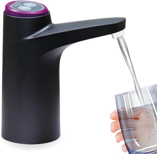 Pompa - Dozator de apă ( Negru ), Automat si Portabilă cu Acumulator USB Reincarcabil