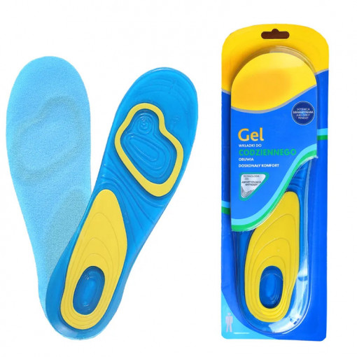 Tălpi de Silicon pentru Pantofi - Branțuri Sportive cu Absorbție de Șocuri - Design Dual Gel pentru Suport Arc și Călcâi și Amortizare Superioară
