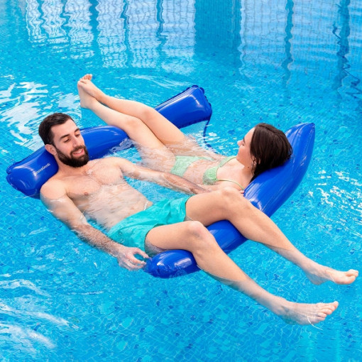 Hamac plutitor dublu pentru piscină - Relaxare și Confort în Apă
