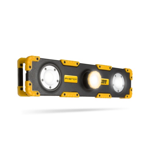 Proiector LED Reglabil Phenom - 1200 Lumeni, COB LED, 3 Moduri de Iluminare, Acumulator Incorporat, USB, Mâner cu Magneti - Ideal pentru Atelier, Santier, Gospodarie