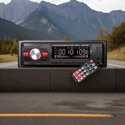 Radio MP3 Player Auto CD 164 Bluetooth, Ecran Multicolor, 4x50W RMS, USB/SD, Radio FM, Funcții Loudness și Balans Stereo