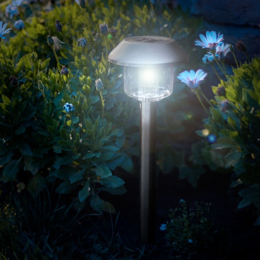 Lampă Solară LED Gradină Eden - Alb Rece, Funcționare Automată, Rezistentă la Apă, Ușor de Instalat, 45x12.5 cm