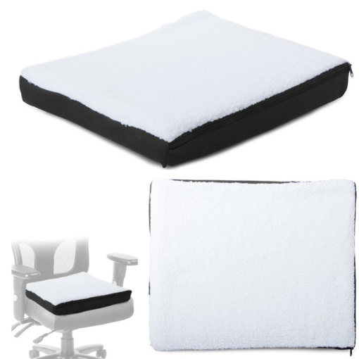 Pernă Ortopedică pentru Scaun cu Gel și Spumă Poliuretanică, Confort Superior și Suport Spinal, 45x35x9cm - Negru