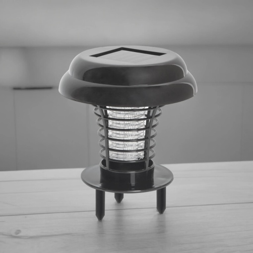 Capcană Solară pentru Insecte cu LED UV și LED Alb, Funcționare Automată, Până la 8 Ore, Rază 30m²