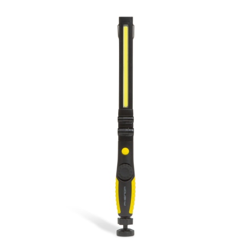 Lampă de Lucru COB-LED cu Acumulator PHENOM, 1800 mAh, Rotire 360°, Suport Magnetic, Iluminare Puternică, Design Compact – Ideală pentru Reparații, Camping, Urgențe