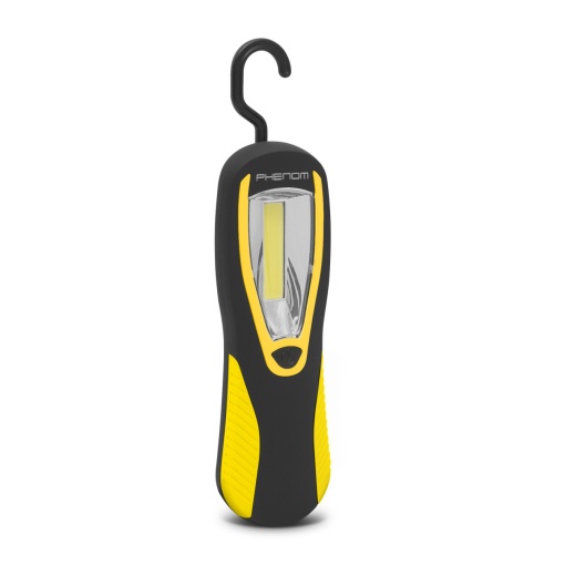 Lampă de Lucru COB-LED PHENOM, Ultra-Luminos, 250 Lumeni, Mâner Ergonomic, Design Rotativ, Bază Magnetică, Rezistentă la Apă și Praf - Ideală pentru Auto, Camping, Urgențe