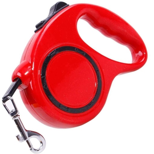 Lesă Retractabilă pentru Câini Roll Leash – Confortabilă, Puternică, 3/5m, pentru Câini de Până la 11/15kg, cu Buton de Frână și Blocare