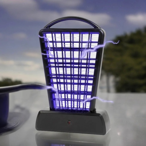 Capcana de insecte cu baterie și USB, 2 în 1, alimentare dublă, lumină UV, eficientă și igienică