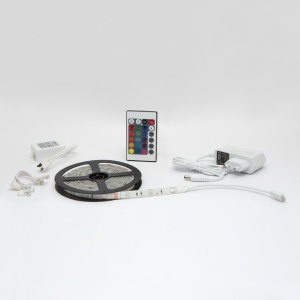 Banda LED RGB Inovativă de 3m, IP20, Telecomandă Inclusă, Personalizabilă și Extensibilă, Ideală pentru Decor și Iluminat Ambiental - Img 1