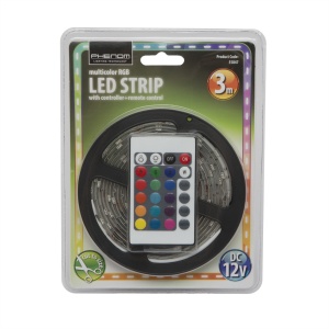 Banda LED RGB Inovativă de 3m, IP20, Telecomandă Inclusă, Personalizabilă și Extensibilă, Ideală pentru Decor și Iluminat Ambiental - Img 3