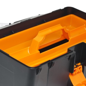 Cutie pentru Scule Portabilă Handy, 400x230x200mm - Rezistentă la Șocuri, Închidere cu Lacăt, Tava Detașabilă, Organizare Eficientă - Img 3