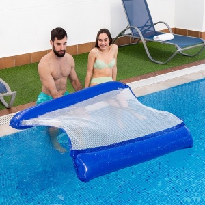 Hamac plutitor dublu pentru piscină - savurează confortul oferit de salteaua de apă