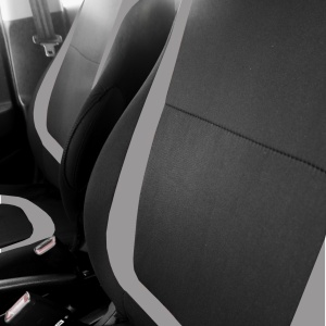 Huse Auto Universale CARGUARD - Protecție Premium, Design Elegant Gri și Negru, Montare Ușoară, Compatibilitate Extinsă, Set Complet pentru Scaune și Tetiere - Img 2
