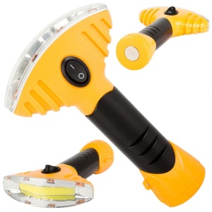Lanternă LED cu Unghi Larg 180° și Magnet Puternic, 360 Lumeni, 15 LED-uri COB, Maner Ergonomic, Alimentare cu 2 Baterii AA - Ideală pentru Gospodărie, Atelier, Camping - Img 1