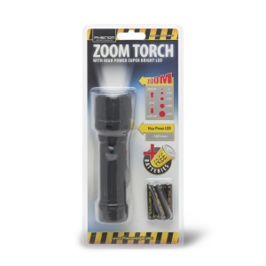 Lanterna Profesională LED SMD Focalizabilă, Rezistentă la Apă și Șocuri, 120 lm, Design Ergonomic cu Protecție la Praf, Alimentată cu 4 Baterii AAA - Luminozitate Intensă și Durabilă - Img 3